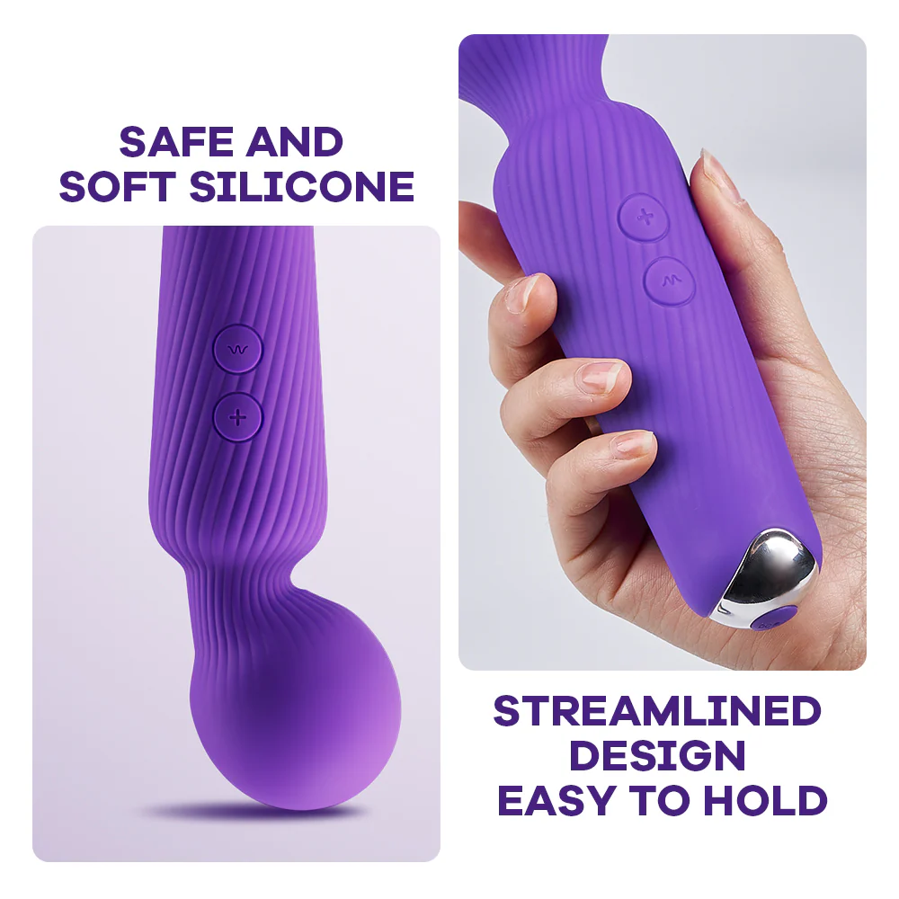 LUCIA Massage Wand – Silicone Vibrator with 6 Patterns - Image 6