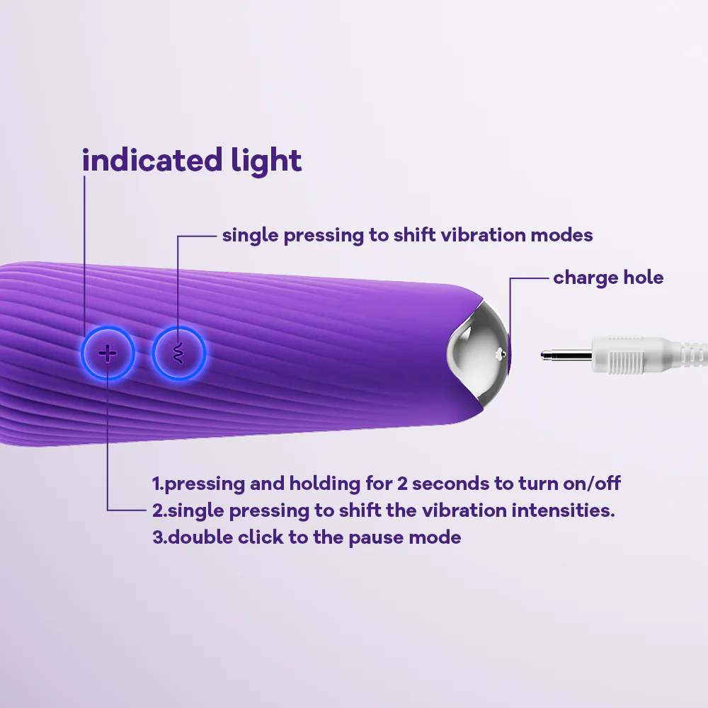 LUCIA Massage Wand – Silicone Vibrator with 6 Patterns - Image 7