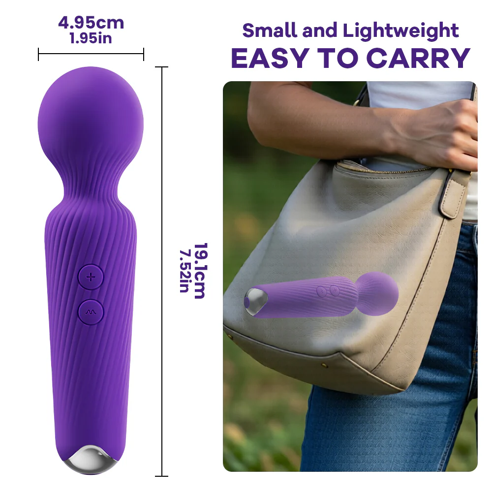 LUCIA Massage Wand – Silicone Vibrator with 6 Patterns - Image 8