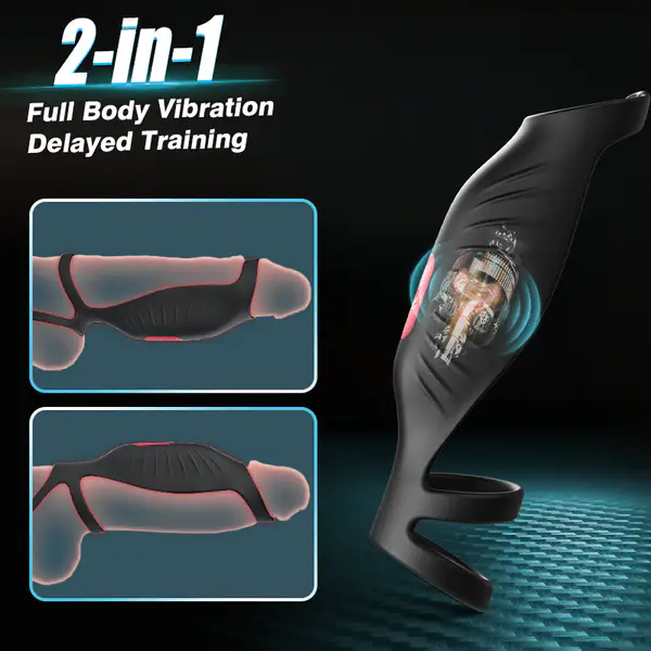 SemenSentry - Vibrating 2 IN 1 Cock Ring - Image 3