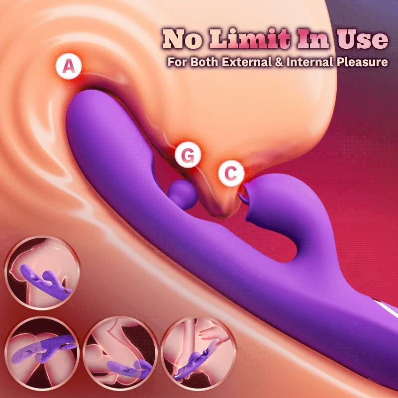 Tongue Licking Clitoral Stimulator G Spot Vibrator With 360° Rotation Rubbing Ball - Image 6